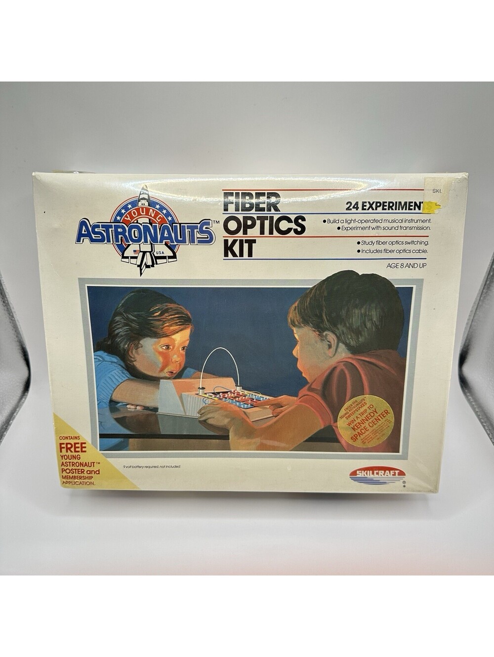 1985 Young Astronauts Fiber Optic Kit w/ Poster - Sealed - Skilcraft #4708
